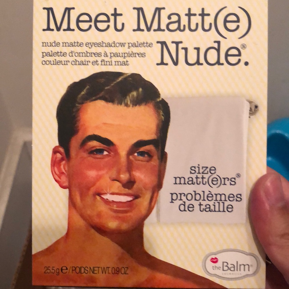 The Balm nude matte eyeshadow palette. New